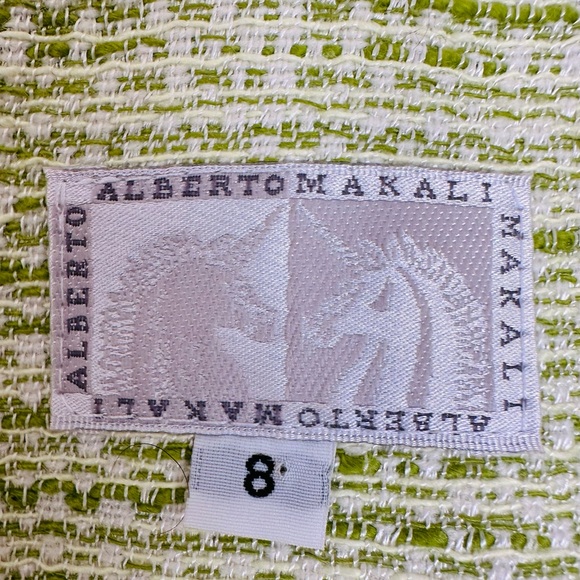 Alberto Makali vintage 90s floral embroidery green long sleeve blazer jacket - Picture 12 of 12